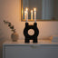 Hamilton Interiors Accessories Hapax Small Black Candle Holder House of Isabella UK