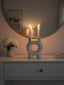 Hamilton Interiors Accessories Hapax Small Cream Candle Holder House of Isabella UK