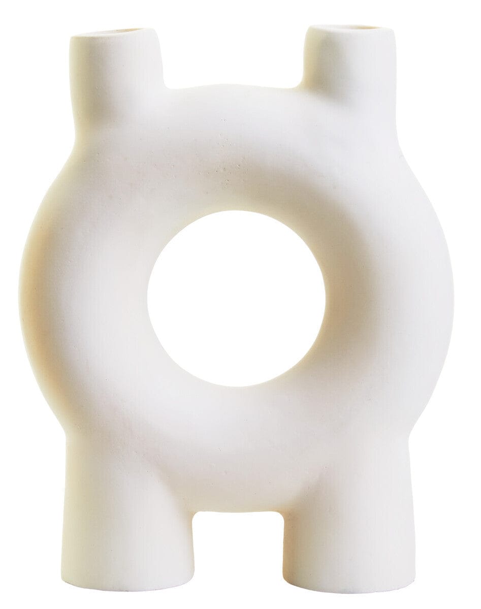 Hamilton Interiors Accessories Hapax Small Cream Candle Holder House of Isabella UK