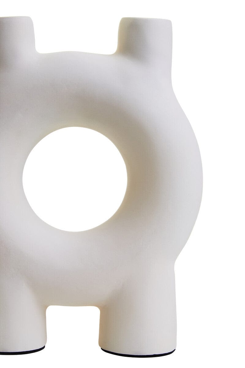Hamilton Interiors Accessories Hapax Small Cream Candle Holder House of Isabella UK