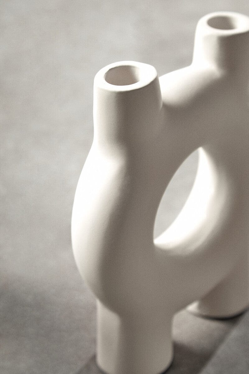 Hamilton Interiors Accessories Hapax Small Cream Candle Holder House of Isabella UK