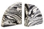 Hamilton Interiors Accessories Helsa Black And White Marble Set of Two Bookends House of Isabella UK