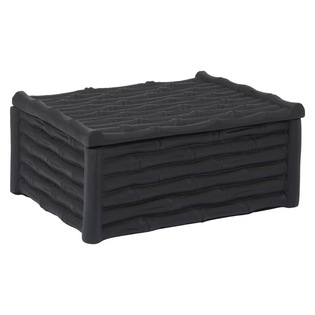 Hamilton Interiors Accessories Hiba Large Black Finish Bamboo Effect Trinket Box House of Isabella UK