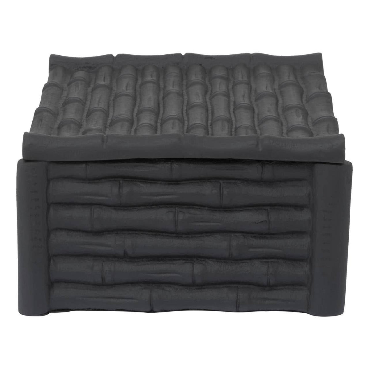 Hamilton Interiors Accessories Hiba Large Black Finish Bamboo Effect Trinket Box House of Isabella UK