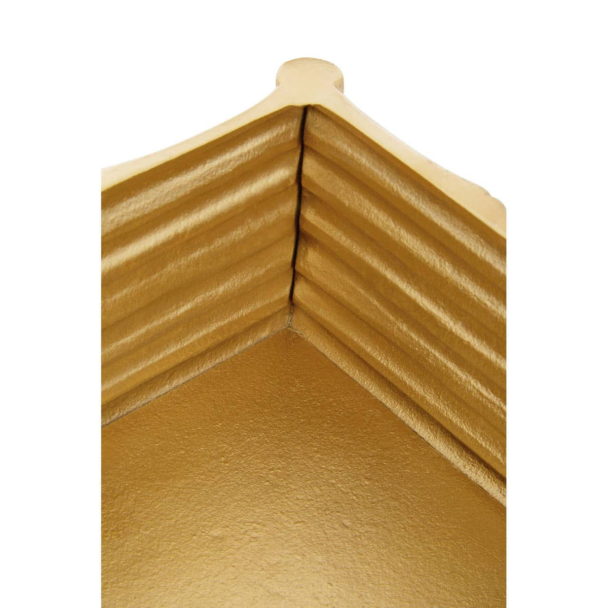 Hamilton Interiors Accessories Hiba Large Gold Finish Bamboo Effect Trinket Box House of Isabella UK