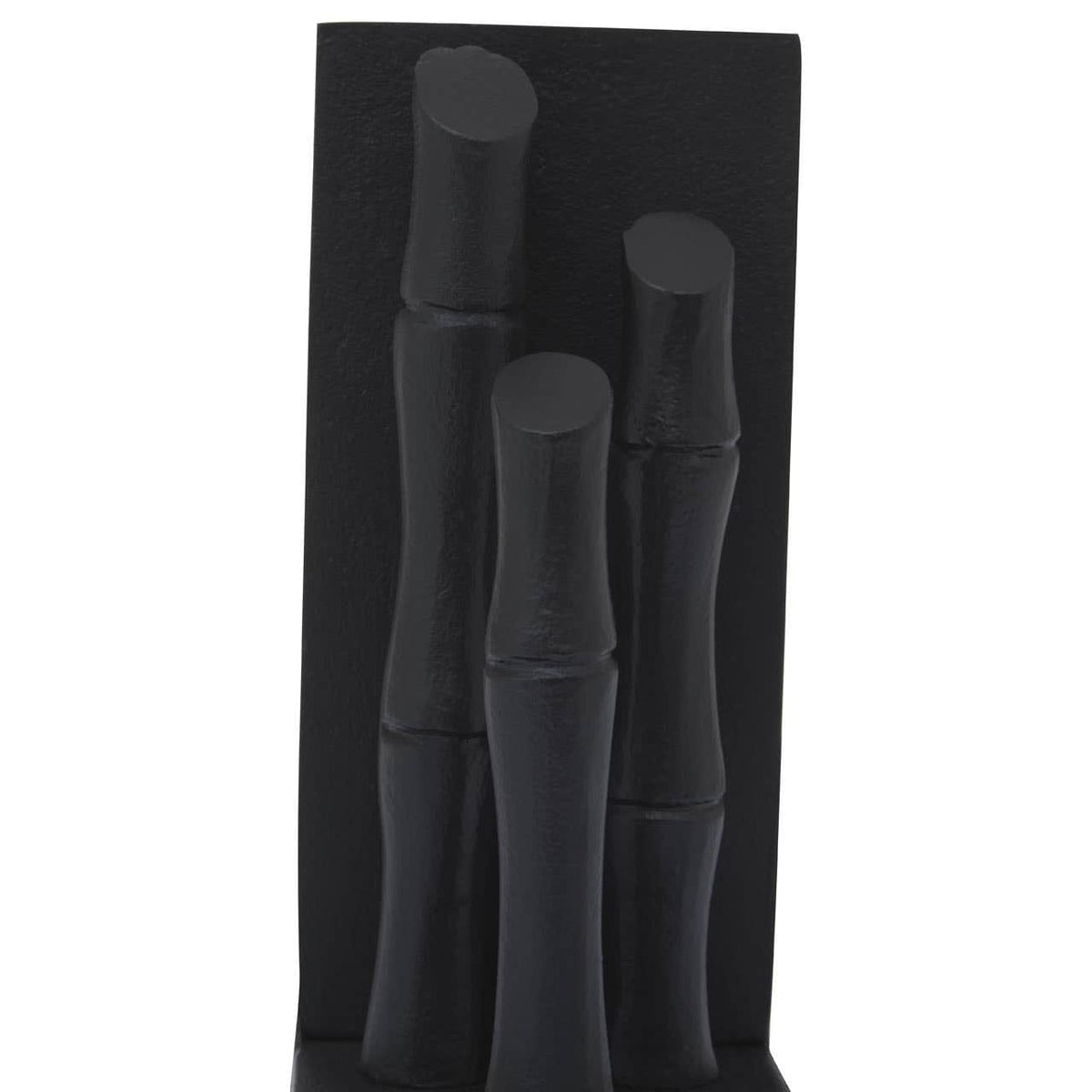 Hamilton Interiors Accessories Hiba Set Of Two Black Finish Bamboo Effect Bookends House of Isabella UK