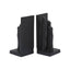 Hamilton Interiors Accessories Hiba Set Of Two Black Finish Bamboo Effect Bookends House of Isabella UK