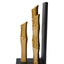 Hamilton Interiors Accessories Hiba Set Of Two Gold Finish Bamboo Effect Bookends House of Isabella UK