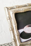 Hamilton Interiors Accessories Hiba Silver Finish Bamboo Effect 4In X 6In Photo Frame House of Isabella UK