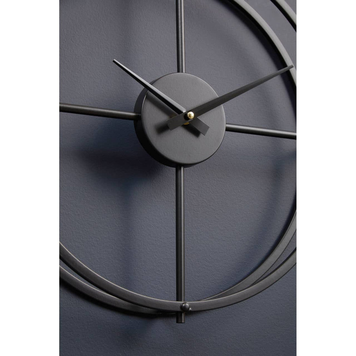 Hamilton Interiors Accessories Kent 40cm Dia Small Black Finish Wall Clock House of Isabella UK