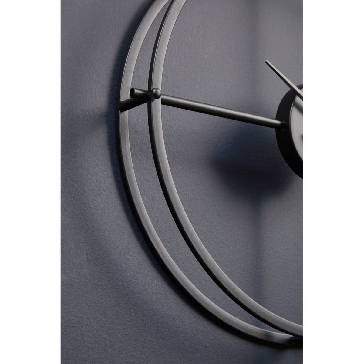 Hamilton Interiors Accessories Kent 40cm Dia Small Black Finish Wall Clock House of Isabella UK