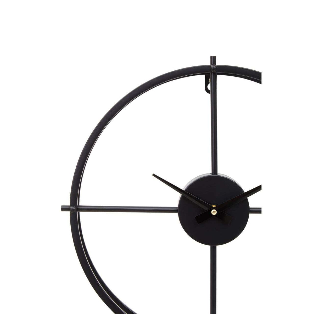 Hamilton Interiors Accessories Kent 40cm Dia Small Black Finish Wall Clock House of Isabella UK