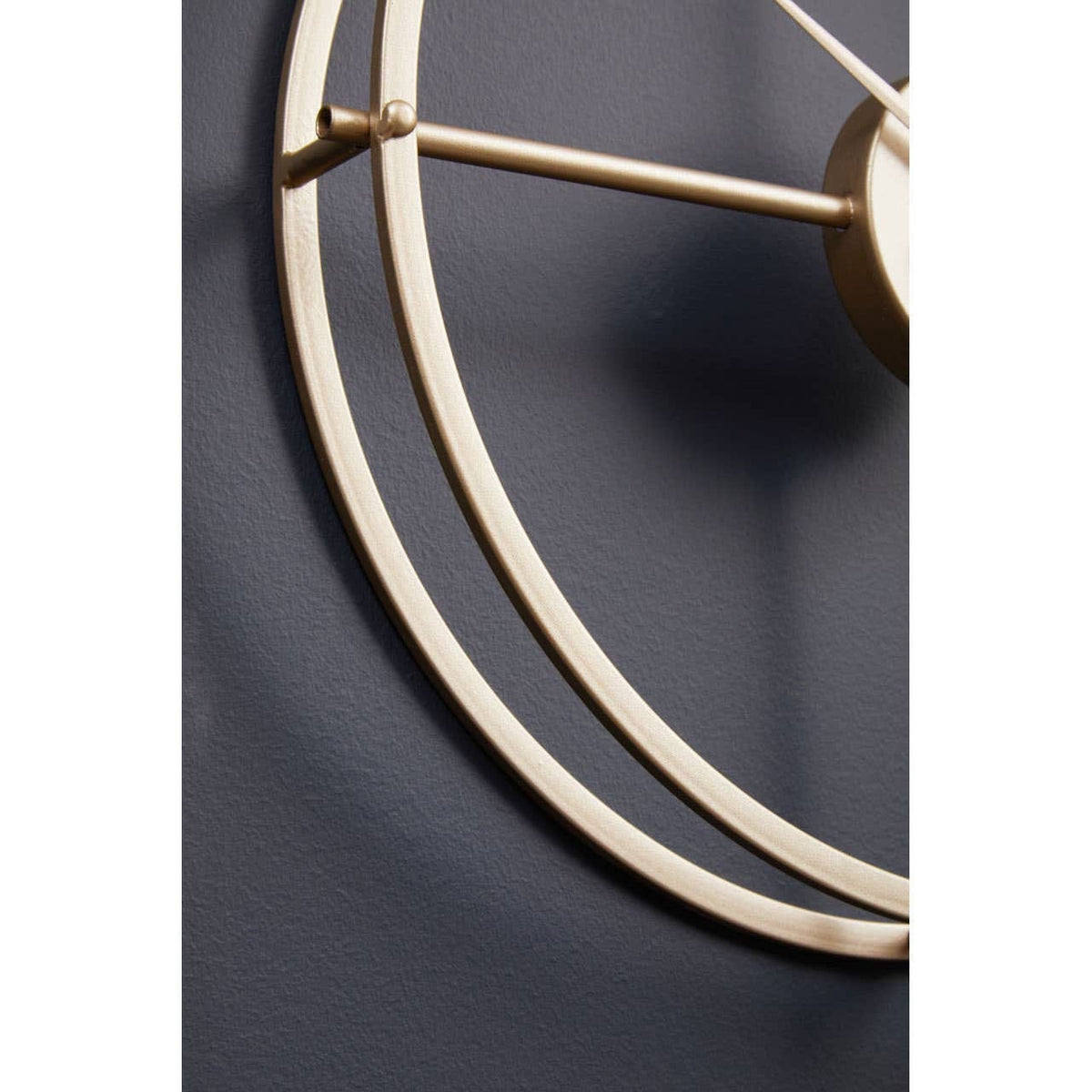 Hamilton Interiors Accessories Kent 40cm Dia Small Gold Finish Wall Clock House of Isabella UK