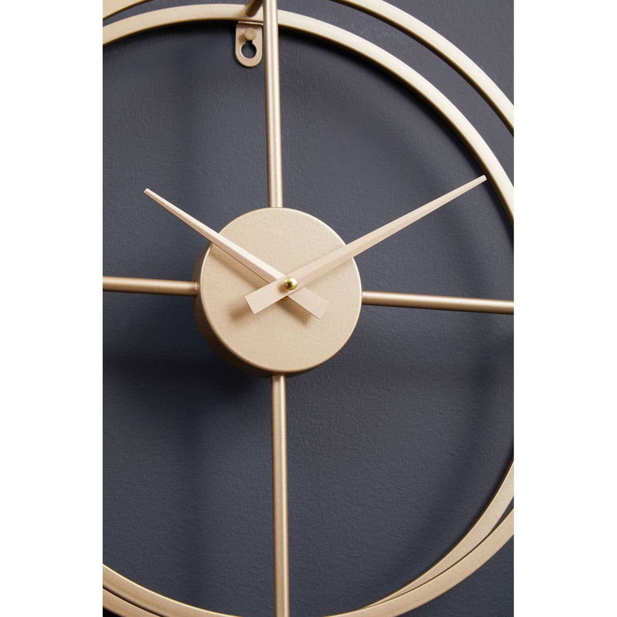 Hamilton Interiors Accessories Kent 40cm Dia Small Gold Finish Wall Clock House of Isabella UK