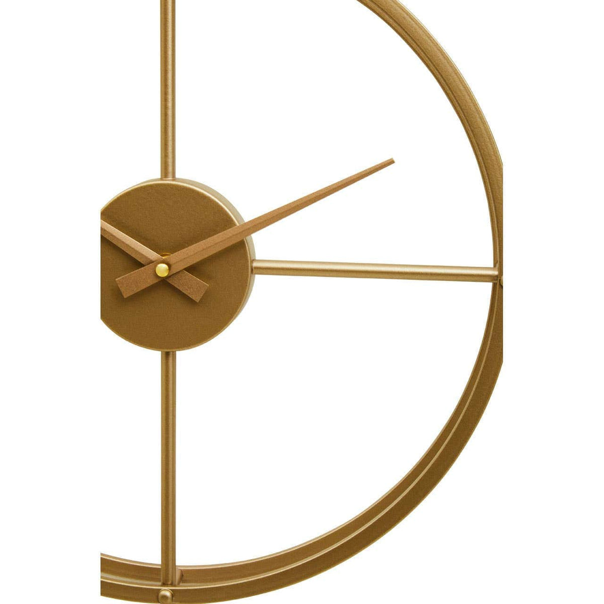 Hamilton Interiors Accessories Kent 40cm Dia Small Gold Finish Wall Clock House of Isabella UK