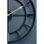 Hamilton Interiors Accessories Kent 60cm Dia Large Black Finish Metal Wall Clock House of Isabella UK
