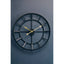 Hamilton Interiors Accessories Kent 60cm Dia Large Black Finish Metal Wall Clock House of Isabella UK