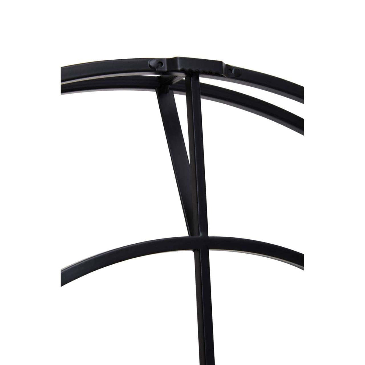 Hamilton Interiors Accessories Kent 60cm Dia Large Black Finish Metal Wall Clock House of Isabella UK