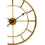 Hamilton Interiors Accessories Kent 60cm Dia Large Gold Finish Metal Wall Clock House of Isabella UK