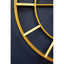 Hamilton Interiors Accessories Kent 60cm Dia Large Gold Finish Metal Wall Clock House of Isabella UK
