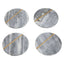 Hamilton Interiors Accessories Kira Set of Four Grey Marble Coasters House of Isabella UK