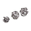 Hamilton Interiors Accessories Knot Decor Black And White Glass Ornament House of Isabella UK