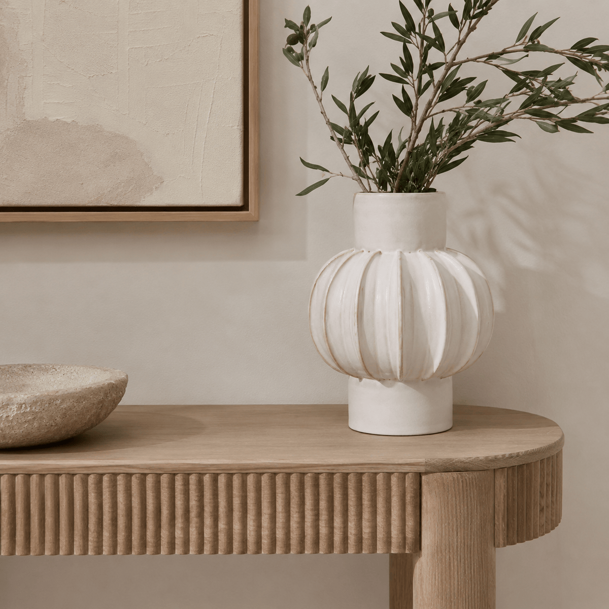Hamilton Interiors Accessories Kondo Cream Bubble Vase House of Isabella UK