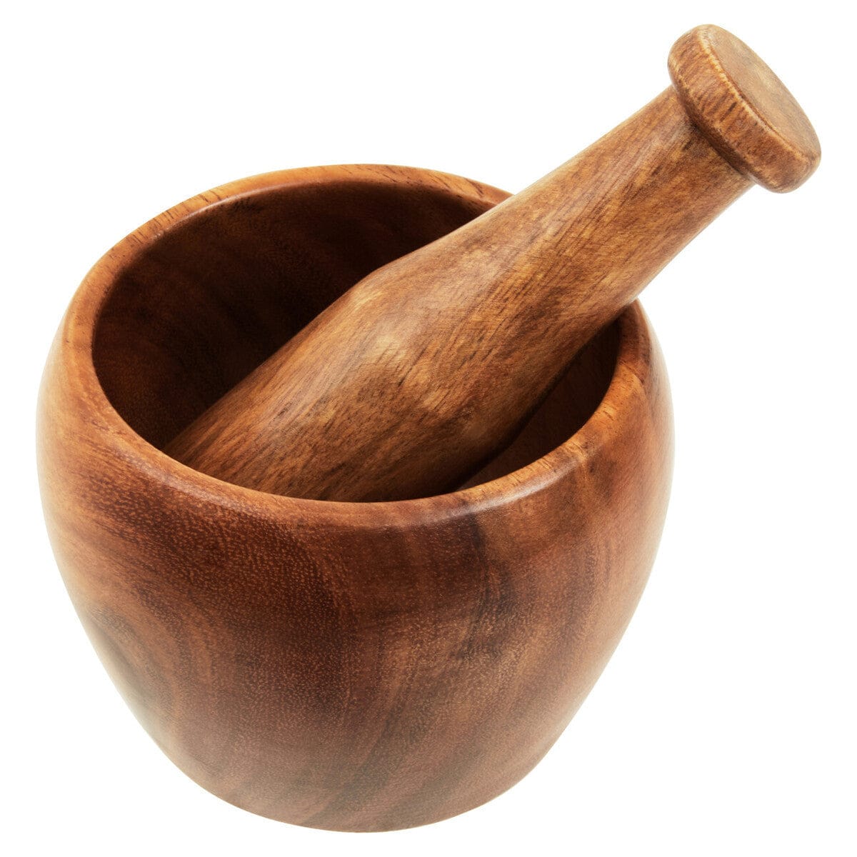 Hamilton Interiors Accessories Kora Acacia Wood Tapered Mortar and Pestle House of Isabella UK