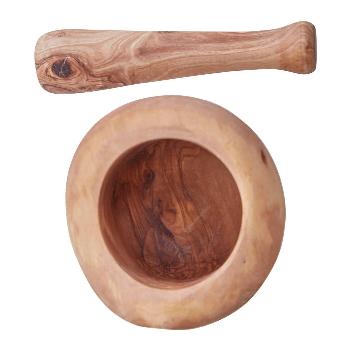 Hamilton Interiors Accessories Kora Olive Wood Mortar And Pestle House of Isabella UK