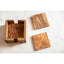 Hamilton Interiors Accessories Kora Set of 4 Olive Wood Square Coasters House of Isabella UK