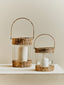 Hamilton Interiors Accessories Kuta Natural And White Small Lantern House of Isabella UK