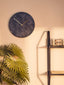 Hamilton Interiors Accessories Lamonte 30cm Dia Black Marble Wall Clock House of Isabella UK