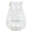 Hamilton Interiors Accessories Lentigo Small White Bamboo Lantern House of Isabella UK