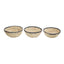 Hamilton Interiors Accessories Lidi Set Of 3 Palm Leaf Baskets With Black Trim House of Isabella UK