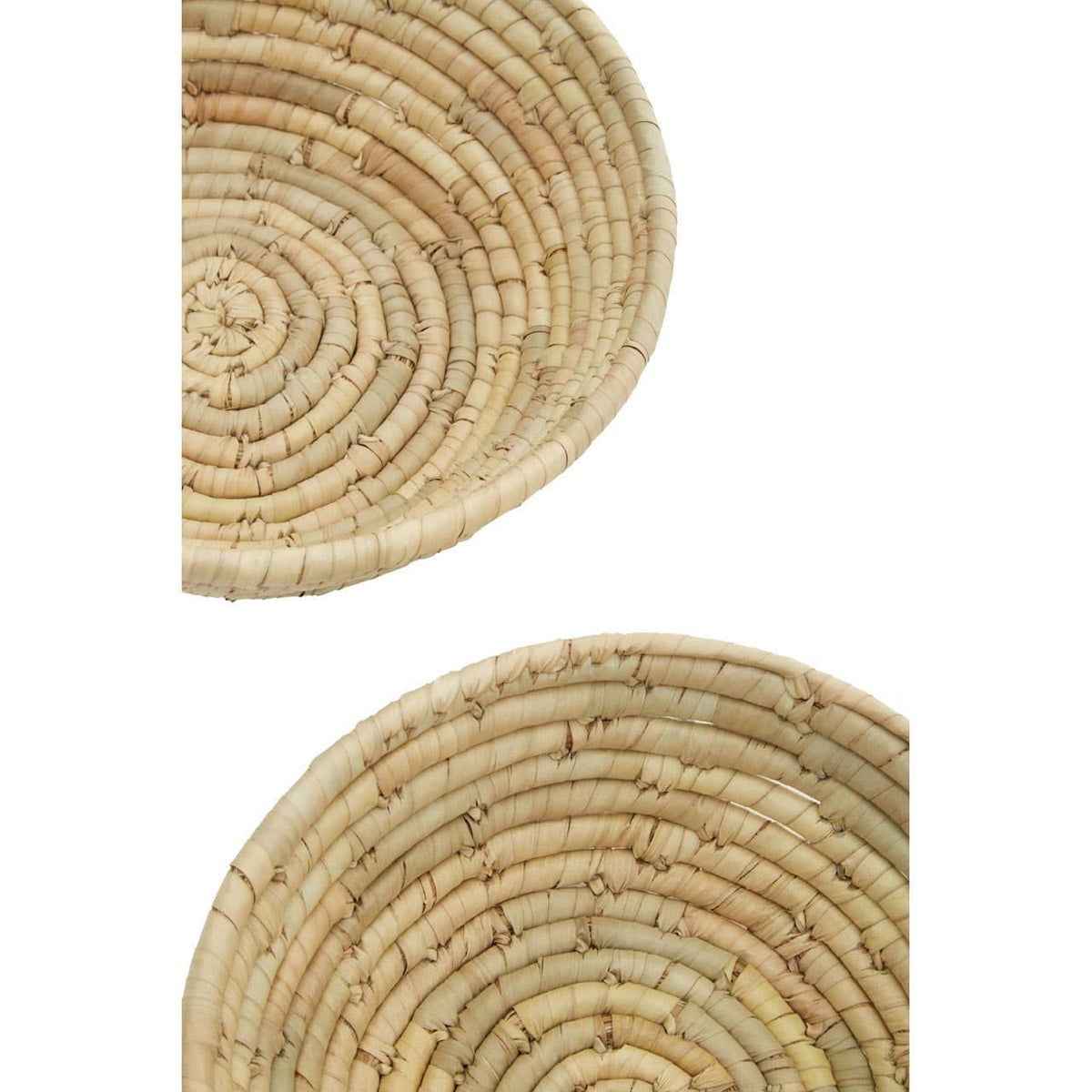 Hamilton Interiors Accessories Lidi Set Of Three Palm Leaf Baskets House of Isabella UK