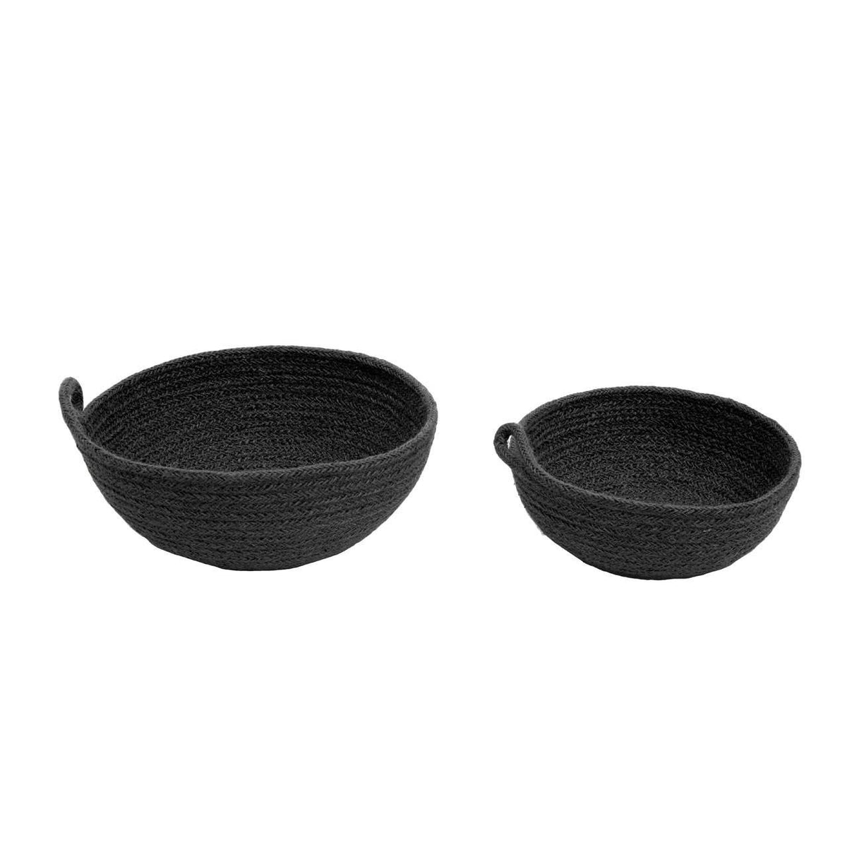 Hamilton Interiors Accessories Lidi Set Of Two Jute Baskets House of Isabella UK