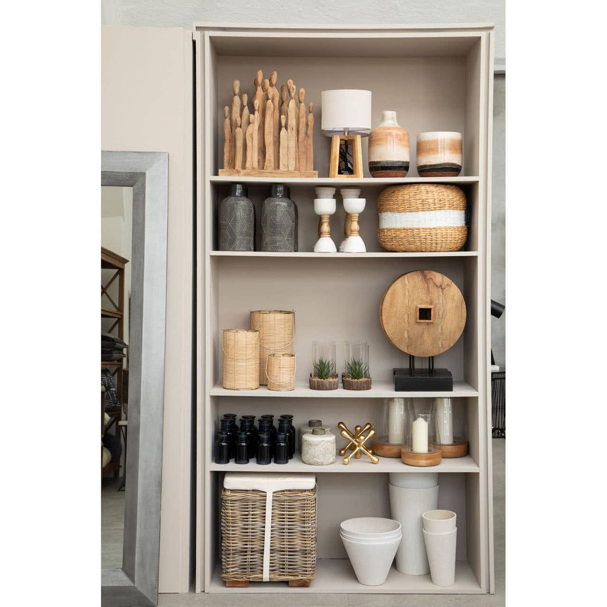 Hamilton Interiors Accessories Malacca Large Hurricane Candle Holder House of Isabella UK