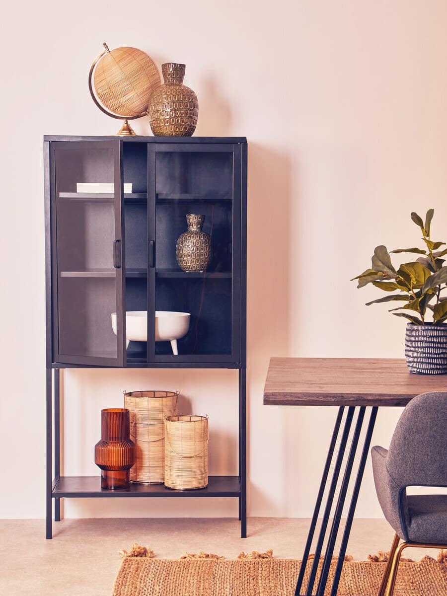 Hamilton Interiors Accessories Malacca Large Hurricane Candle Holder House of Isabella UK