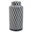 Hamilton Interiors Accessories Marlo Large Black and White Geometric Print Ceramic Jar House of Isabella UK