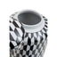 Hamilton Interiors Accessories Marlo Large Black and White Geometric Print Ceramic Jar House of Isabella UK