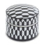 Hamilton Interiors Accessories Marlo Large Black and White Geometric Print Ceramic Trinket Box House of Isabella UK