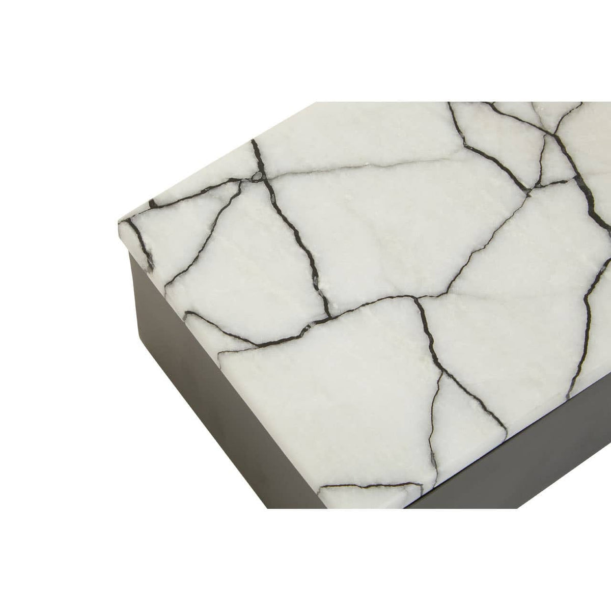Hamilton Interiors Accessories Marmara Large Marble Trinket Box House of Isabella UK