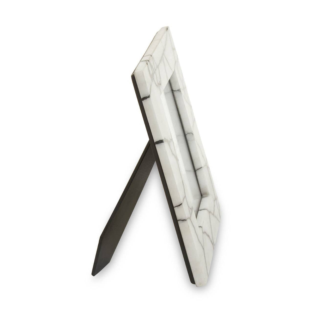 Hamilton Interiors Accessories Marmara White and Black Marble 5In X 7In Large Photo Frame House of Isabella UK