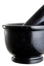 Hamilton Interiors Accessories Marmore Black Marble Mortar and Pestle With Rim House of Isabella UK