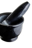Hamilton Interiors Accessories Marmore Black Marble Mortar and Pestle With Rim House of Isabella UK