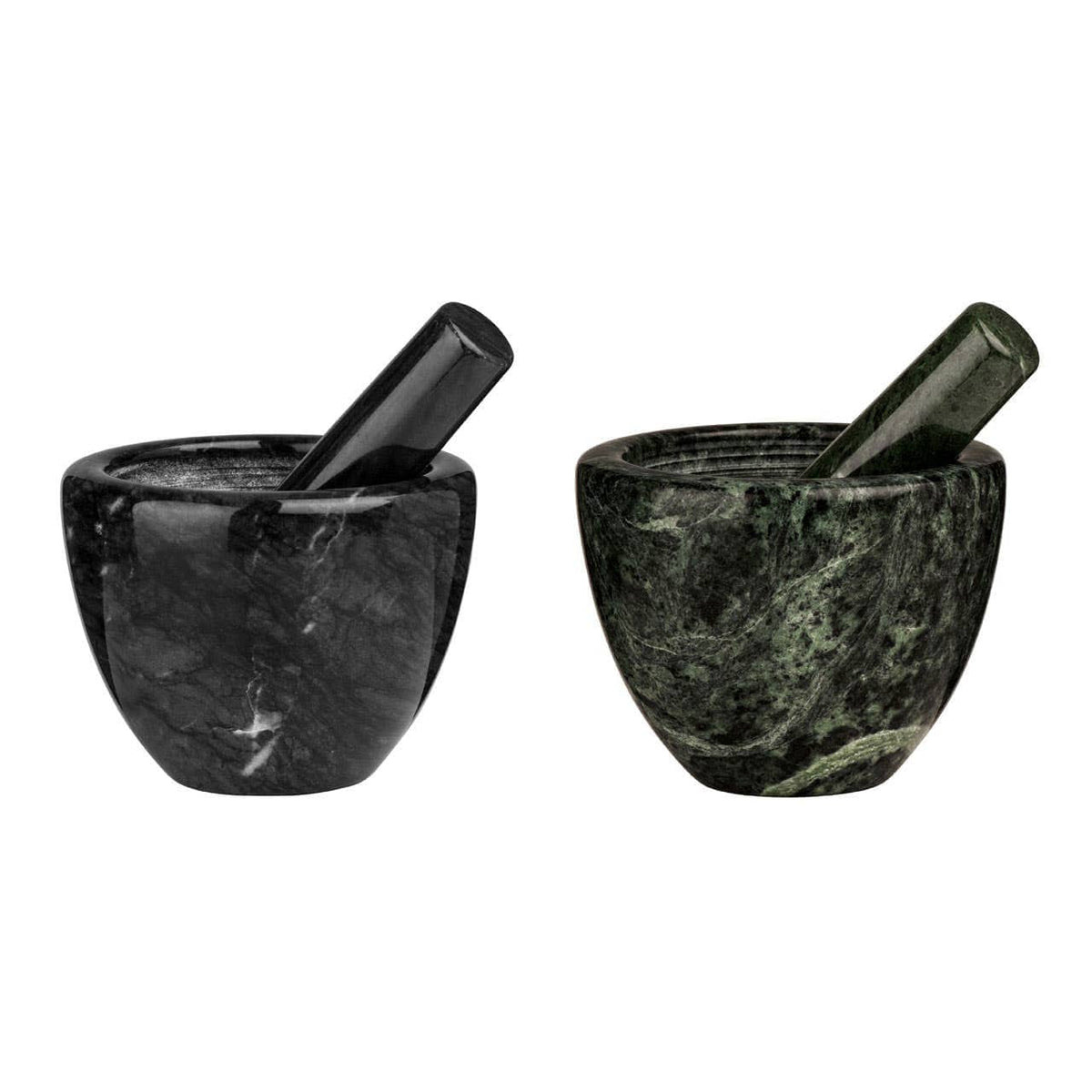 Hamilton Interiors Accessories Marmore Black Marble Plain Mortar and Pestle House of Isabella UK