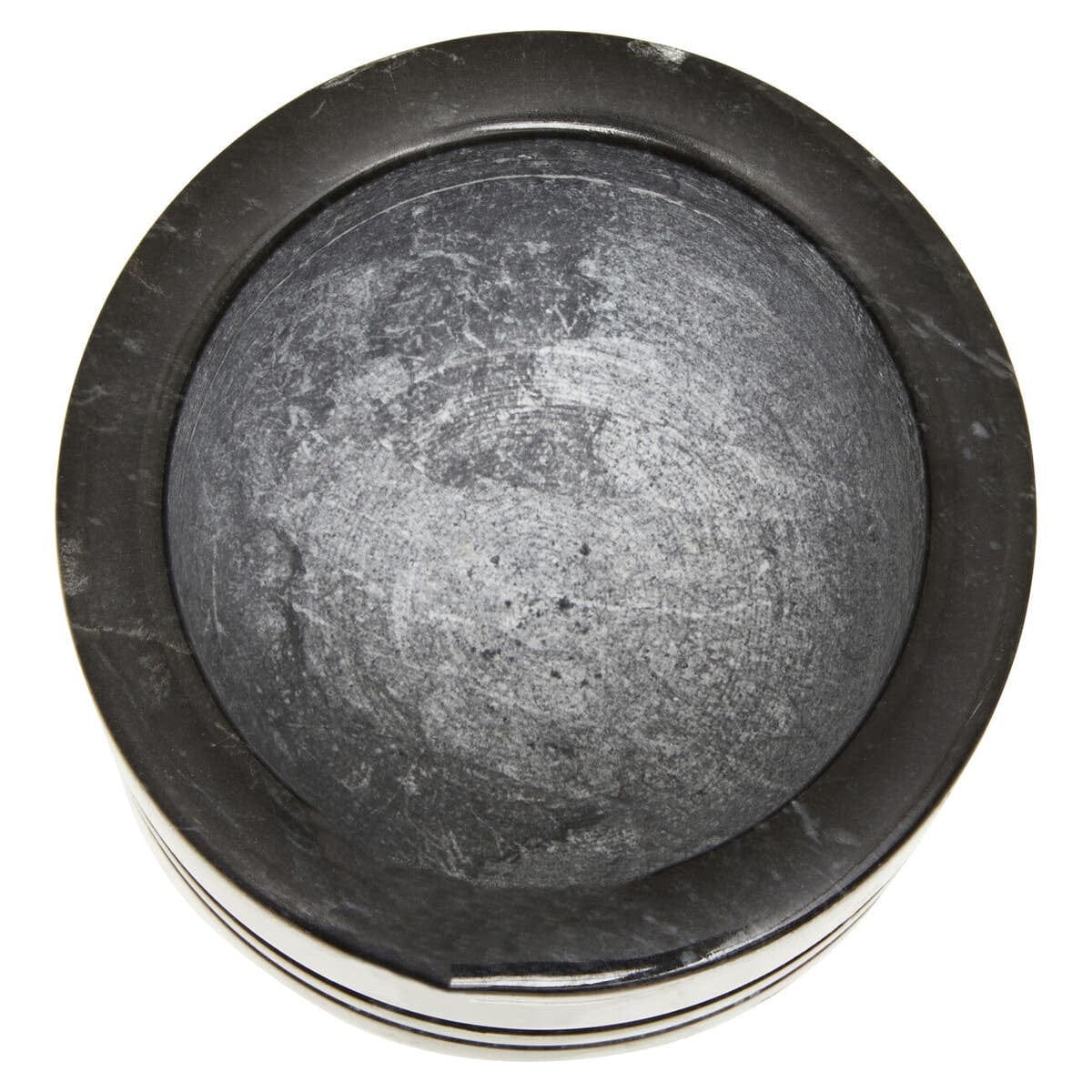 Hamilton Interiors Accessories Marmore Black Marble Textured Mortar And Pestle House of Isabella UK
