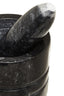 Hamilton Interiors Accessories Marmore Black Marble Textured Mortar And Pestle House of Isabella UK