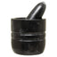 Hamilton Interiors Accessories Marmore Black Marble Textured Mortar And Pestle House of Isabella UK