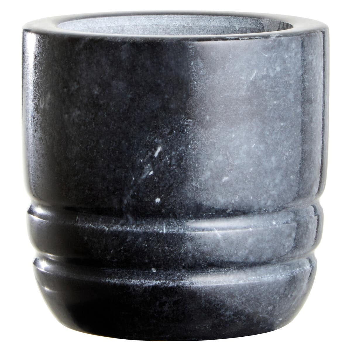 Hamilton Interiors Accessories Marmore Black Marble Textured Mortar And Pestle House of Isabella UK